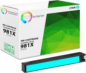 True Color Toner 981X Cyan Ink Cartridge - Premium Compatible Replacement for HP 981X L0R09A Cyan High Yield Works With HP PageWide Enterprise Color 556dn 556xh MFP 586z 586dn True Color Toner 981X Cyan Ink Cartridge - Premium Compatible Replacement for HP 981X L0R09A Cyan High Yield Works With HP PageWide Enterprise Color 556dn 556xh MFP 586z 586dn