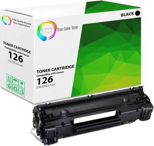 True Color Toner 126 Toner Cartridge - Premium Compatible Replacement for Canon 126 3483B001AA Black Works With Canon Imageclass LBP 6200D 6200DW 6230D 6230DW