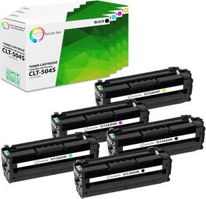 True Color Toner 504S Toner Cartridge 5 Pack - Premium Compatible Replacement for Samsung CLT-504S Works With Samsung CLP-415N 415NW CLX-4195N