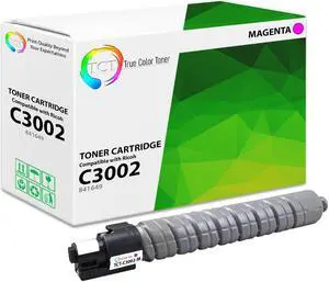 True Color Toner C3002 Magenta Toner Cartridge - Premium Compatible Replacement for Ricoh Aficio C3002 841649 / 841737 Magenta Works With Ricoh Aficio MP C3002 C3502
