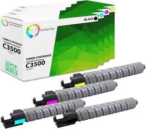 True Color Toner C3500 Toner Cartridge 4 Pack - Premium Compatible Replacement for Ricoh Aficio 888604 888607 888606 888605 Works With Ricoh Aficio MP C3500 C4500 True Color Toner C3500 Toner Cartridge 4 Pack - Premium Compatible Replacement for Ricoh Aficio 888604 888607 888606 888605 Works With Ricoh Aficio MP C3500 C4500