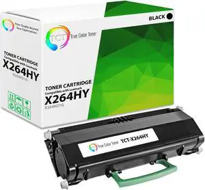 True Color Toner Premium Compatible Toner Cartridge Replacement for Lexmark X264H21G Black High Yield Works With Lexmark X264DN X363DN X364