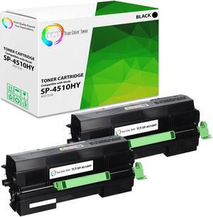 True Color Toner SP-4510HY Toner Cartridge 2 Pack - Premium Compatible Replacement for Ricoh SP4510 407316 Black Extra High Yield Toner Cartridge Replacement for Ricoh SP4510DN SP4510SF