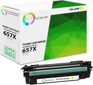 TCT Premium 657X For HP CF472X Yellow Hi-Yield M681 M682 Compatible Toner