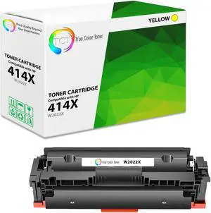 TCT 414X Yellow TAA Compliant Toner Cartridge - Premium Compatible Replacement for HP 414X W2022X High Yield Works With HP Color LaserJet Pro M454, MFP M479 Printers