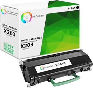 True Color Toner Premium Compatible Toner Cartridge Replacement for Lexmark X203 X203A21G Black Works With Lexmark X203 X203N X204 X204N MFP