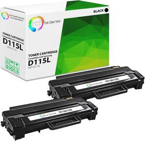 True Color Toner D115L Toner Cartridge 2 Pack - Premium Compatible Replacement for Samsung MLT-D115L Black High Yield Works With Samsung Xpress SL-M2620 2620ND 2820DW 2820ND