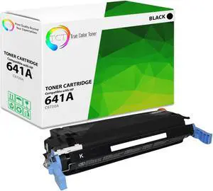 True Color Toner 641A Black Toner Cartridge - Premium Compatible Replacement for HP 641A C9720A Works With HP Color LaserJet 4600 4600DN 4600DTN 4600HDN 4600N True Color Toner 641A Black Toner Cartridge - Premium Compatible Replacement for HP 641A C9720A Works With HP Color LaserJet 4600 4600DN 4600DTN 4600HDN 4600N