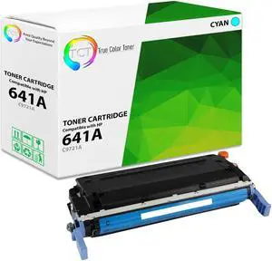 True Color Toner 641A Cyan Toner Cartridge - Premium Compatible Replacement for HP 641A C9721A Works With HP Color LaserJet 4600 4600DN 4600DTN 4600HDN 4600N