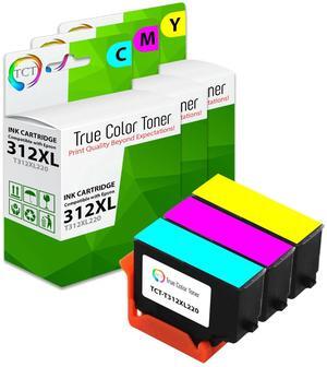 TCT Compatible Ink Cartridge Replacement for Epson 312XL High Yield works with Epson Expression Photo XP-8500, HD XP-15000 Printers (Cyan, Magenta, Yellow) - 3 Pack