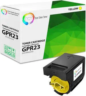 True Color Toner GPR23 Yellow Toner Cartridge - Premium Compatible Replacement for Canon GPR-23 0455B003AA Yellow Works With Canon ImageRunner C2550 C2880 C2880i