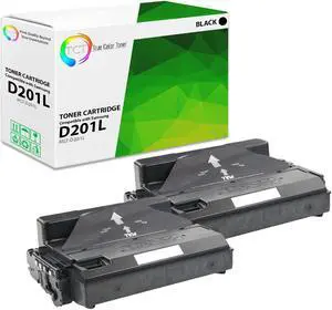 True Color Toner D201L Toner Cartridge 2 Pack - Premium Compatible Replacement for Samsung MLT-D201L Black High Yield Works With Samsung ProXpress M4080FX M4030ND