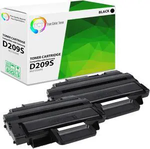 True Color Toner D209S Toner Cartridge 2 Pack - Premium Compatible Replacement for Samsung MLT-D209S Black Works With Samsung SCX-4824 4824FN 4825FN 4826N 4826FN 4828FN 4828HN ML-2855ND