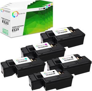 True Color Toner E525 Toner Cartridge 5 Pack - Premium Compatible Replacement for Dell 593-BBJX 593-BBJU 593-BBJV 593-BBJW High Yield Works With Dell E525W MFP True Color Toner E525 Toner Cartridge 5 Pack - Premium Compatible Replacement for Dell 593-BBJX 593-BBJU 593-BBJV 593-BBJW High Yield Works With Dell E525W MFP