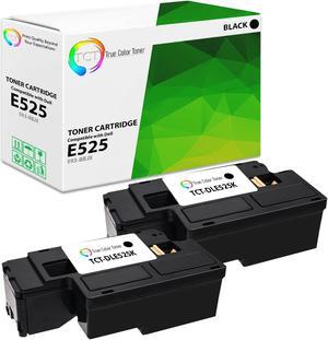 True Color Toner E525 Black Toner Cartridge 2 Pack - High Yield Premium Compatible Replacement for Dell 593-BBJX Black Works With Dell E525W E525 525w MFP Wireless Color True Color Toner E525 Black Toner Cartridge 2 Pack - High Yield Premium Compatible Replacement for Dell 593-BBJX Black Works With Dell E525W E525 525w MFP Wireless Color