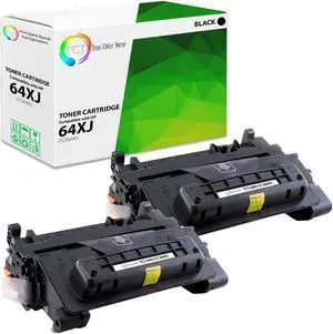 True Color Toner 64XJ Jumbo Toner Cartridge 2 Pack - Premium Compatible Replacement for HP 64XJ CC364XJ Black Jumbo Yield Works With HP Laserjet P4015 P4015N P4015TN P4015X