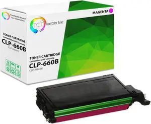 True Color Toner 660B Magenta Toner Cartridge - Premium Compatible Replacement for Samsung CLP-660B CLP-M660B Magenta Works With Samsung CLP-660N 610ND 660ND 611