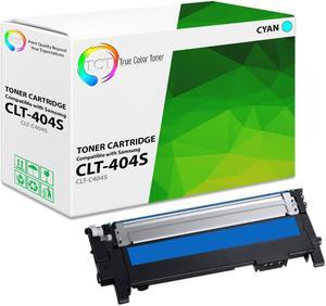 True Color Toner 404S Cyan Toner Cartridge - Premium Compatible Replacement for Samsung CLT-404S CLT-C404S Cyan Works With Samsung Xpress C430W C480FW