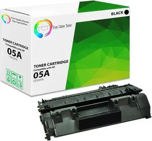 TCT 05A TAA Compliant Toner Cartridge - Premium Compatible Replacement for HP 05A CE505A Black Works With HP LaserJet P2030 P2035 P2035N P2050 P2055D P2055DN P2055X Printers