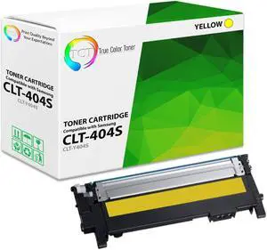 True Color Toner 404S Yellow Toner Cartridge - Premium Compatible Replacement for Samsung CLT-404S CLT-Y404S Yellow Works With Samsung Xpress C430W C480FW
