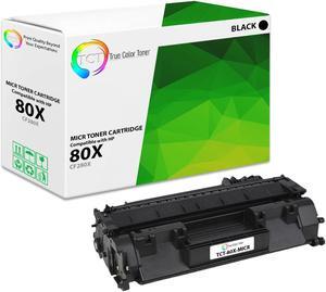 True Color Toner 80X MICR Toner Cartridge - Premium Compatible Replacement for HP 80X CF280X MICR High Yield Black Works With HP LaserJet Pro 400 M401A M401D M425DN M425DW
