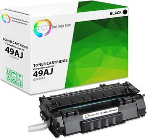 True Color Toner 49AJ Jumbo Toner Cartridge - Premium Compatible Replacement for HP 49AJ Q5949AJ Jumbo Yield Black Works With HP LaserJet 1160 1320 1320N 1320NW