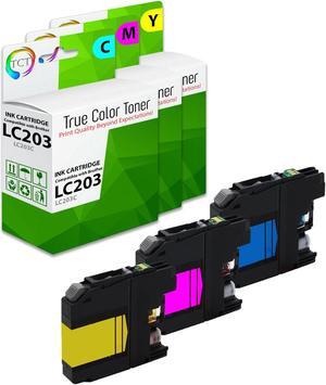 TCT LC203 Color Ink Cartridge 3 Pack - Premium Compatible Replacement for Brother LC203 LC203C LC203M LC203Y Works With Brother MFC-J460DW J480DW J485DW J880DW J4620DW J4420DW