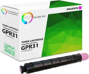 True Color Toner GPR31 Magenta Toner Cartridge - Premium Compatible Replacement for Canon GPR-31 2798B003AA Magenta Works With Canon ImageRunner C5030 C5035 C5235