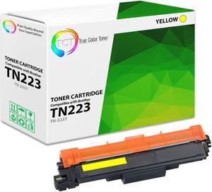 TCT Premium Compatible Toner Cartridge Replacement with Chip for Brother TN223 TN-223 TN223Y Yellow works with Brother HL-L3210CW L3270CDW, MFC-L3710CW L3750CDW, DCP-L3510CDW Printers (1,300 Pages)