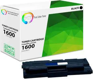 True Color Toner 1600 Toner Cartridge - Premium Compatible Replacement for Dell 310-5417 Black Works With Dell 1600 1600n