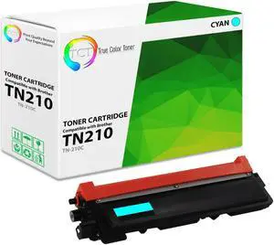 True Color Toner TN210 Cyan Toner Cartridge - Premium Compatible Replacement for Brother TN-210 TN210C Cyan Works With Brother HL-3040 3070 3045 3075 MFC-9010 9120 9320 9125 9325