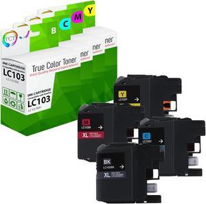 TCT LC103 Ink Cartridge 4 Pack - Premium Compatible Replacement for Brother LC103 LC103BK LC103C LC103M LC103Y Works With Brother MFC-J470DW J475DW J6920DW J285DW TCT LC103 Ink Cartridge 4 Pack - Premium Compatible Replacement for Brother LC103 LC103BK LC103C LC103M LC103Y Works With Brother MFC-J470DW J475DW J6920DW J285DW