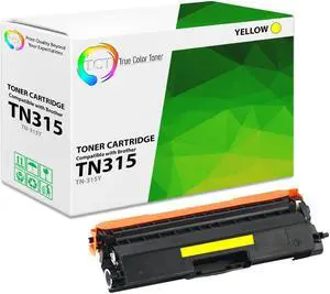 True Color Toner TN315 Yellow Toner Cartridge - Premium Compatible Replacement for Brother TN315 TN-315Y Yellow Works With Brother HL-4150CDN 4570CDW 4570CDWT MFC-9460CDN 9560CDW 9970CDW