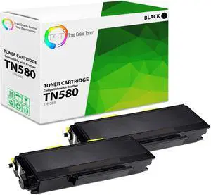 True Color Toner TN580 Toner Cartridge 2 Pack - Premium Compatible Replacement for Brother TN-580 TN580 Black High Yield Works With Brother DCP-8060 8065 HL-5240 5250 5280 MFC-8460 8870 8860 True Color Toner TN580 Toner Cartridge 2 Pack - Premium Compatible Replacement for Brother TN-580 TN580 Black High Yield Works With Brother DCP-8060 8065 HL-5240 5250 5280 MFC-8460 8870 8860