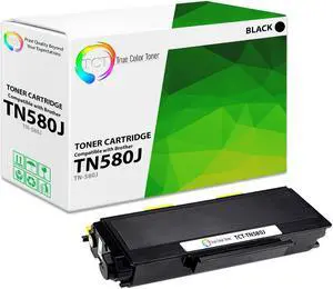 True Color Toner TN580 Toner Cartridge - Premium Compatible Replacement for Brother TN550 TN580 Jumbo Black Works With Brother HL 5240 5250DN 5250DNT DCP 8060 8065DN MFC 8460N