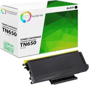 True Color Toner TN650 Toner Cartridge - Premium Compatible Replacement for Brother TN-650 Black High Yield Works With Brother DCP-8080DN 8085DN HL-5340D 5370DW MFC-8480DN 8680DN 8890DW