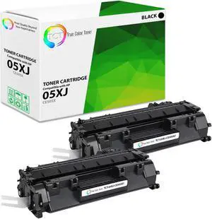 True Color Toner 05XJ Jumbo Toner Cartridge 2 Pack - Premium Compatible Replacement for HP 05XJ CE505XJ Black High Yield Jumbo Works With HP LaserJet P2055 P2055D P2055DN P2055X True Color Toner 05XJ Jumbo Toner Cartridge 2 Pack - Premium Compatible Replacement for HP 05XJ CE505XJ Black High Yield Jumbo Works With HP LaserJet P2055 P2055D P2055DN P2055X