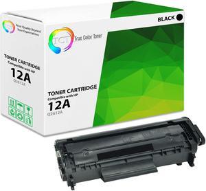 True Color Toner 12A Toner Cartridge - Premium Compatible Replacement for HP 12A Q2612A Black Works With HP LaserJet 1010 1012 1015 1018 1020 1022 3015 3020 3030 3050 3055
