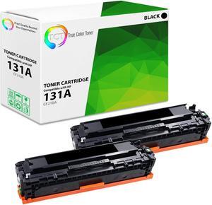 True Color Toner 131A Black Toner Cartridge 2 Pack - Premium Compatible Replacement for HP 131A CF210A Black Works With HP LaserJet Pro 200 Color M251NW MFP M276N
