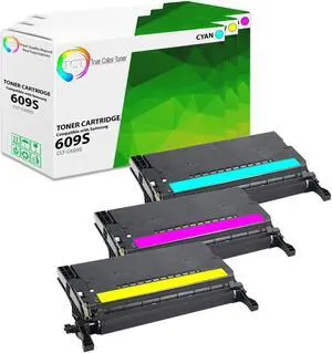 True Color Toner 609S Color Toner Cartridge 3 Pack - Premium Compatible Replacement for Samsung CLT-609S Works With Samsung CLP-770 770ND CLP770 CLP770ND