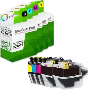 True Color Toner LC3019 Ink Cartridge 5 Pack - Premium Compatible Replacement for Brother LC3019BK LC3019C LC3019M LC3019Y Super High Yield Works With Brother MFC-J5330DW J6530DW J6930DW J6730DW