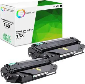 True Color Toner 13X Toner Cartridge 2 Pack - Premium Compatible Replacement for HP 13X Q2613X Black High Yield Works With HP LaserJet 1300 1300N 1300xi