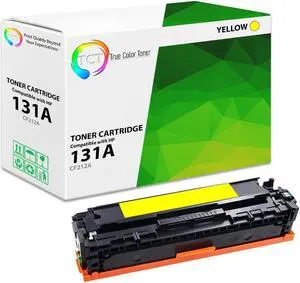 True Color Toner 131A Yellow Toner Cartridge - Premium Compatible Replacement for HP 131A CF212A Works With HP LaserJet Pro 200 Color M251NW MFP M276N