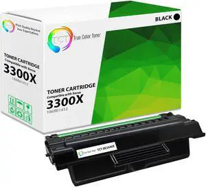 True Color Toner 3300X Toner Cartridge - Premium Compatible Replacement for Xerox 3300X 106R01412 Black High Yield Works With Xerox Phaser 3300 3300MFP