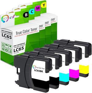 True Color Toner LC65 Ink Cartridge 5 Pack - Premium Compatible Replacement for Brother LC-65 LC65BK LC65C LC65M LC65Y Works With Brother MFC5890CN MFC5895CW MFC6490CW