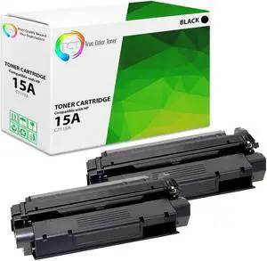 True Color Toner 15A Toner Cartridge 2 Pack - Premium Compatible Replacement for HP 15A C7115A Black Works With HP LaserJet 1000 1005 1150 1200 1200N True Color Toner 15A Toner Cartridge 2 Pack - Premium Compatible Replacement for HP 15A C7115A Black Works With HP LaserJet 1000 1005 1150 1200 1200N