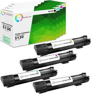 True Color Toner 5130 Toner Cartridge 4 Pack - Premium Compatible Replacement for Dell 5130CDN