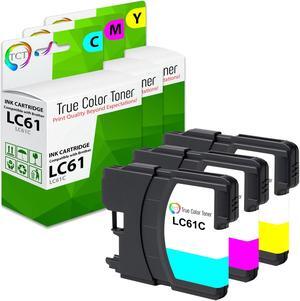 True Color Toner LC61 Color Ink Cartridge 3 Pack - Premium Compatible Replacement for Brother LC-61 LC61C LC61M LC61Y Works With Brother DCP165C DCP375CW MFC250C MF255CW True Color Toner LC61 Color Ink Cartridge 3 Pack - Premium Compatible Replacement for Brother LC-61 LC61C LC61M LC61Y Works With Brother DCP165C DCP375CW MFC250C MF255CW