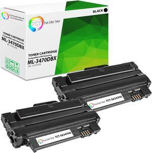 True Color Toner 3470DBX Toner Cartridge 2 Pack - Premium Compatible Replacement for Samsung ML-3470DB Black High Yield Works With Samsung ML-3470C 3470D 3471ND