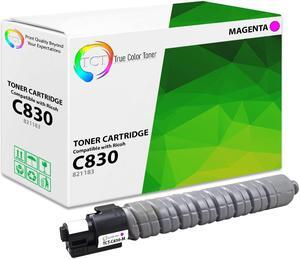 True Color Toner C830 Magenta Toner Cartridge - Premium Compatible Replacement for Ricoh Aficio C830 821183 821119 Magenta Works With Ricoh Aficio SP C830 C831